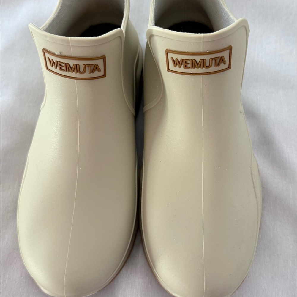 Men's Cream Rain & Snow Boots